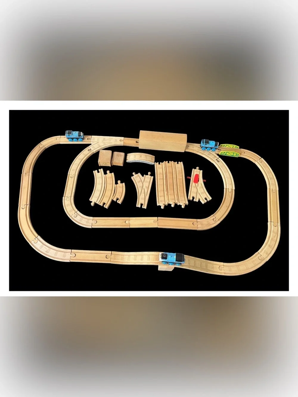 Thomas & Friends Wooden Railway Train Set Lot 45 Pieces Tunnel & Bridges